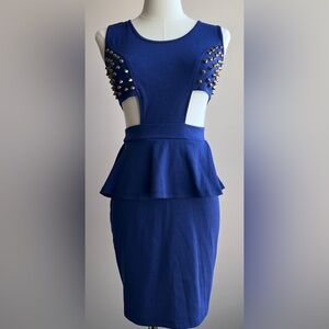 Size Small Woman’s dress with side cutouts and spikes